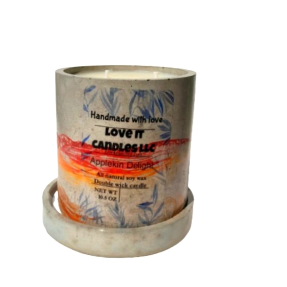 Fall Signature Scented Soy Wax Candle Applekin Delight 10.5 oz - Picture 2 of 8